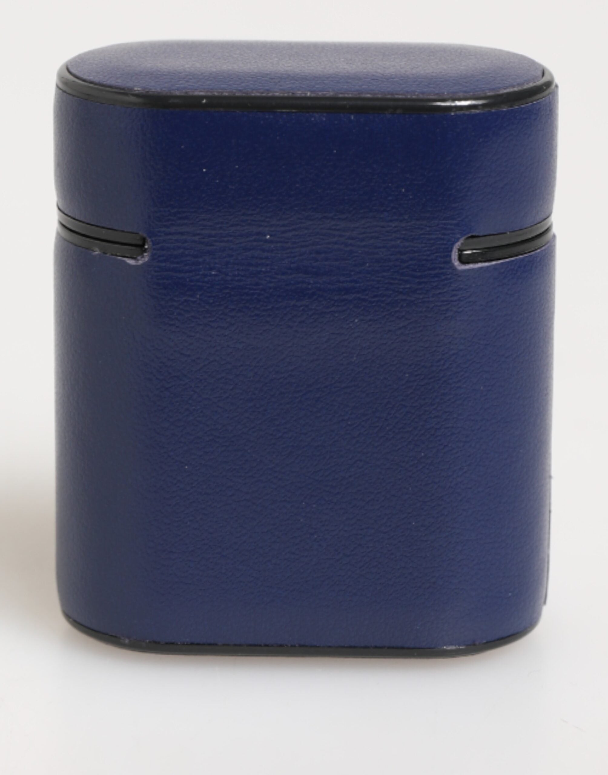 Dolce & Gabbana Blaues Leder Logo Print Flip Holder Herren Airpods Case