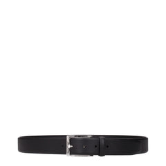 Testoni Black Leather Regular Belt