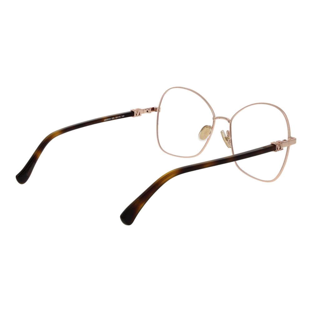 Max Mara Roségouden Metalen Bril (Montuur)
