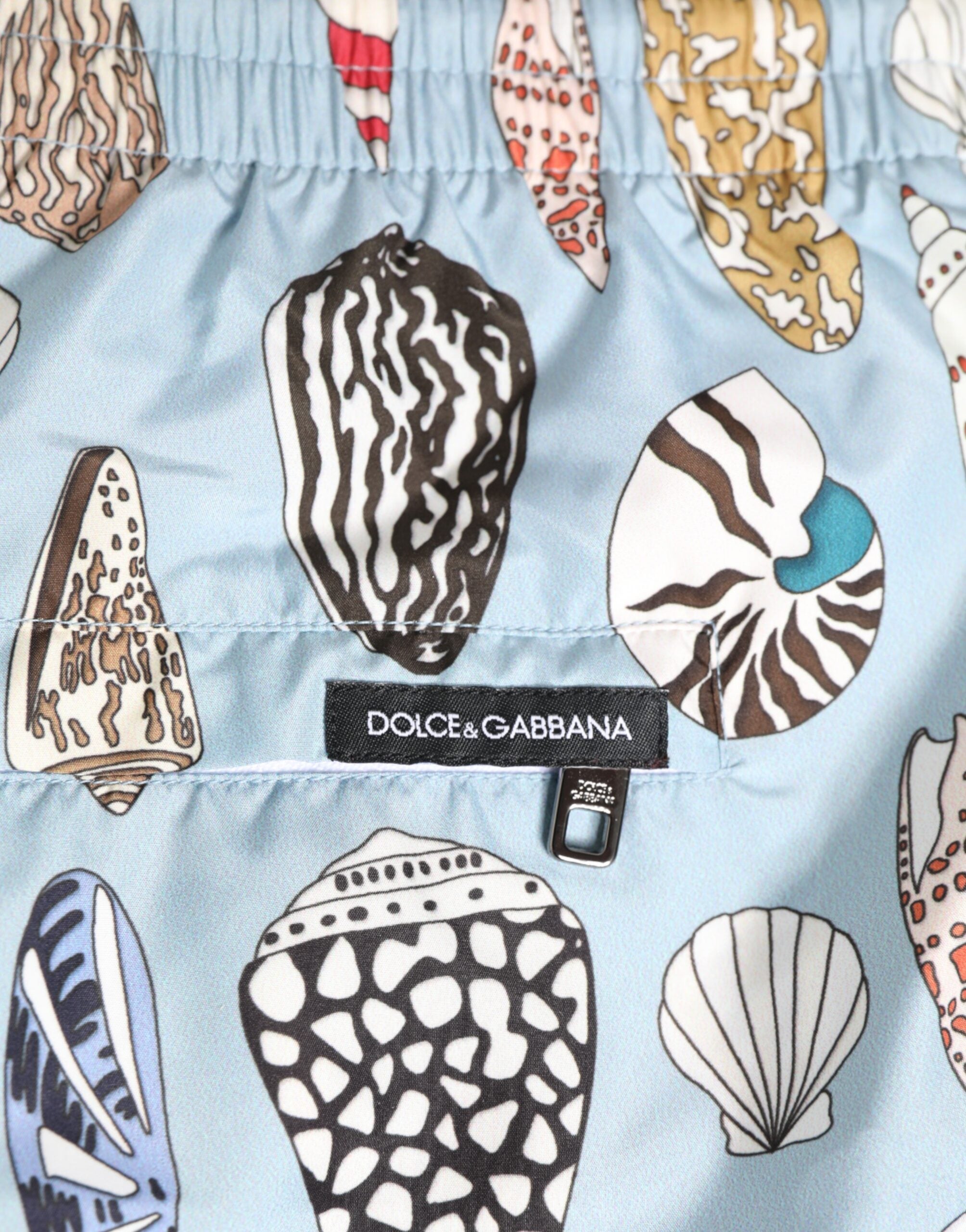 Dolce & Gabbana Badehose Herren Shorts Nylon Seestern Muster Blau