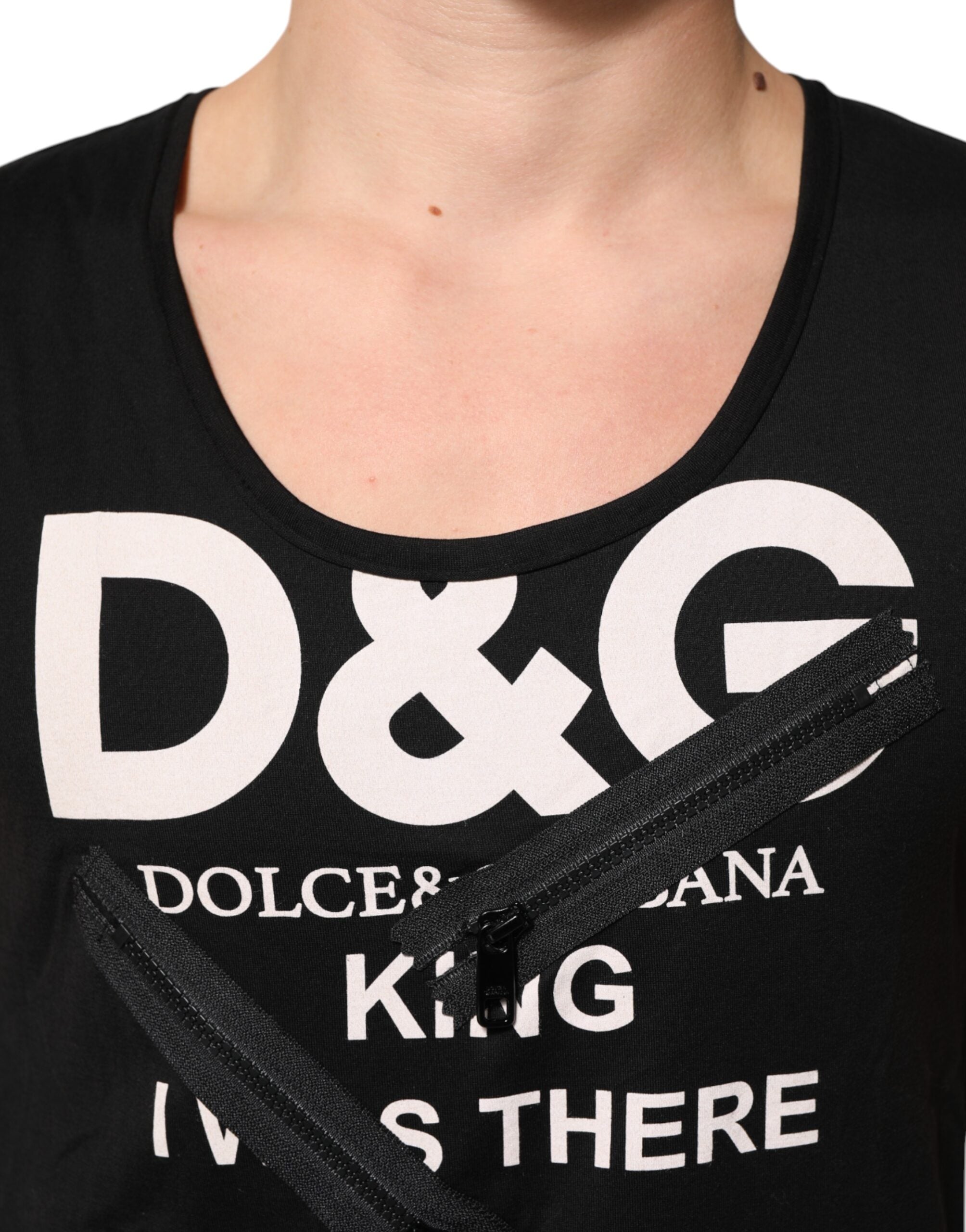 Dolce & Gabbana Schwarzes ärmelloses Tanktop aus Baumwolle mit DG-Logo für Herren