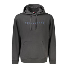 Tommy Hilfiger Black Cotton Men Hoodie