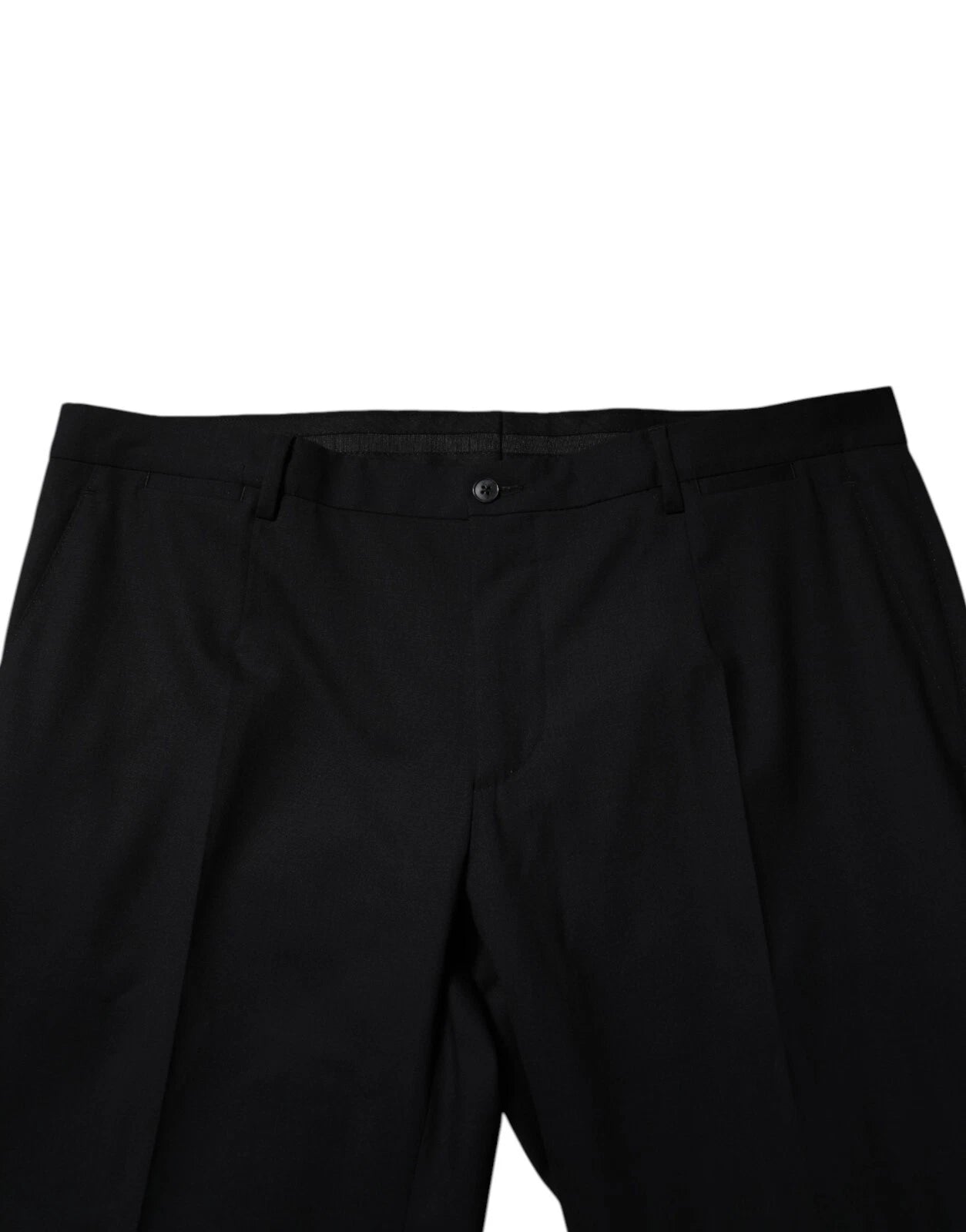 Dolce & Gabbana Schwarze Herren-Anzughose aus Wolle
