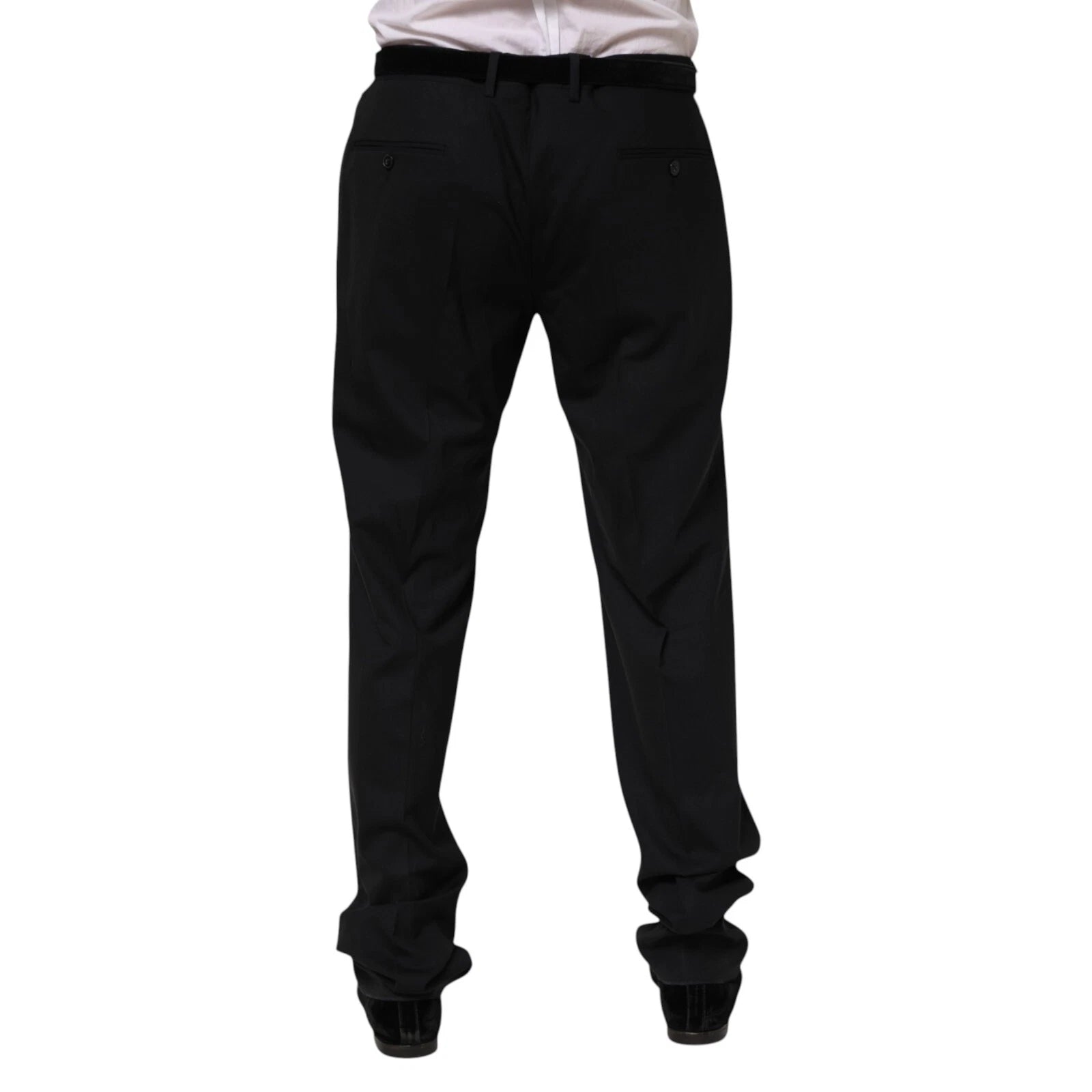 Dolce & Gabbana Schwarze Herren-Anzughose aus Wolle