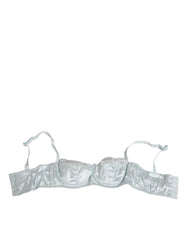 Dolce & Gabbana Light Blue Seiden-Balconette-Dessous, leicht gefüttert