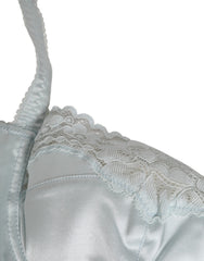Dolce & Gabbana Light Blue Seiden-Balconette-Dessous, leicht gefüttert