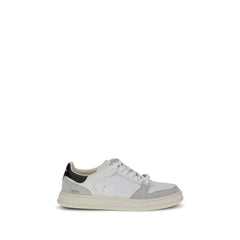 Premiata Weiße Kalbsleder Bos Taurus Low-Top-Sneakers