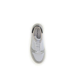 Premiata Weiße Kalbsleder Bos Taurus Low-Top-Sneakers