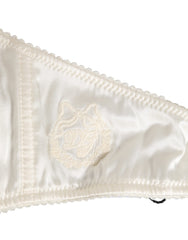 Dolce & Gabbana weißer Balconette-BH aus Seidensatin