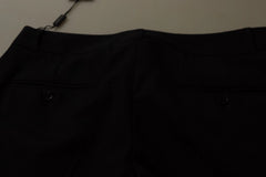 Dolce & Gabbana Zwart Gestreepte Broek met Middelhoge Taille