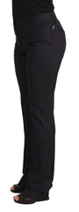 Dolce & Gabbana Zwart Gestreepte Broek met Middelhoge Taille