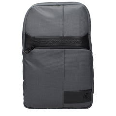Piquadro Gray Fabric Crossbody Bag
