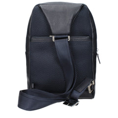 Piquadro Blue Leather Crossbody Bag