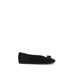 Ferragamo Ballerinas aus schwarzem Kalbsleder Bos Taurus