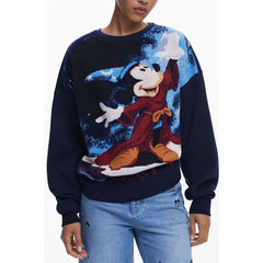 Desigual Blauw Katoenen Dames Sweatshirt