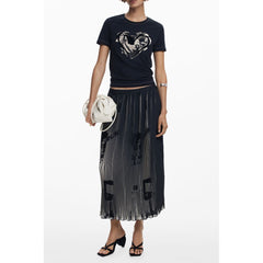 Desigual Zwarte Polyester Damesrok