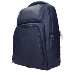 Piquadro Blue Leather Backpack