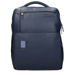 Piquadro Blue Leather Backpack