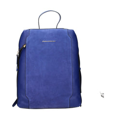 Piquadro blauwe leren rugzak