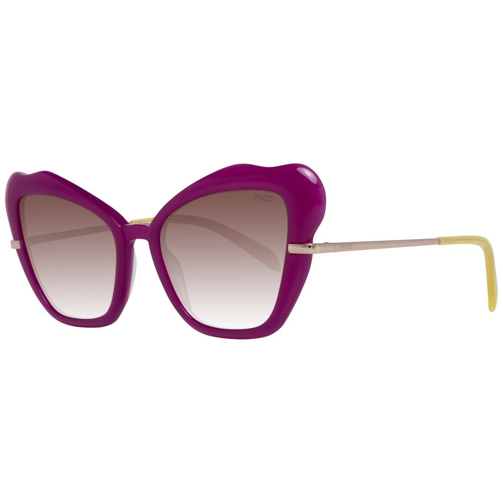 Emilio Pucci Sonnenbrille aus lilafarbenem Kunststoff