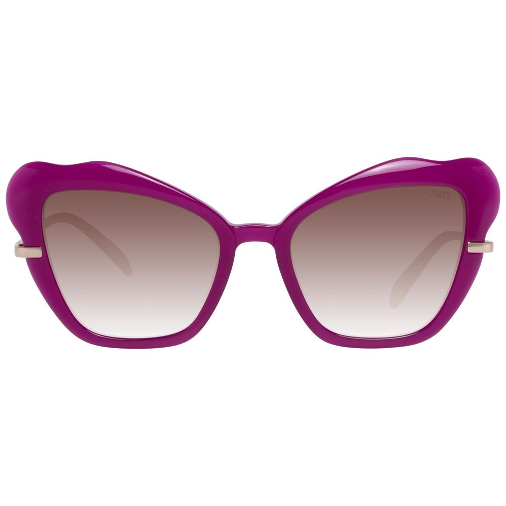 Emilio Pucci Sonnenbrille aus lilafarbenem Kunststoff