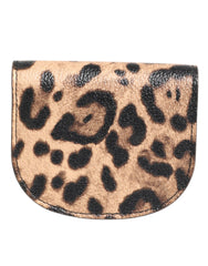 Dolce & Gabbana Bruine Portemonnee met Luipaardprint en Kleine Muntenetui van Kalfsleer