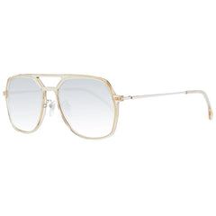 Lozza Beige Acetate & Plastic Sunglasses