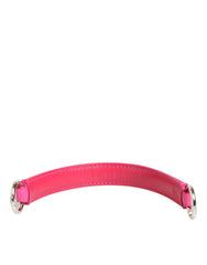 Dolce & Gabbana Rosa Bestickter Leder-Taschenhenkel Damen Schultergurt