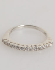 Nialaya Sterling Zilver 925 Band Pave CZ Kristal Eternity Ring