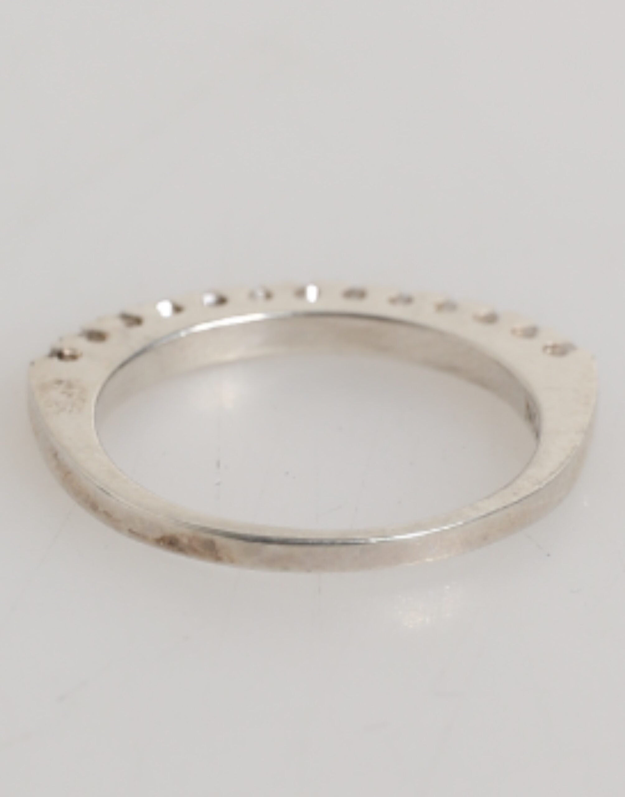 Nialaya Sterling Zilver 925 Band Pave CZ Kristal Eternity Ring