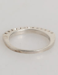 Nialaya Sterling Zilver 925 Band Pave CZ Kristal Eternity Ring