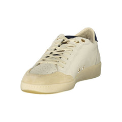 Blauer White Polyester Sneaker