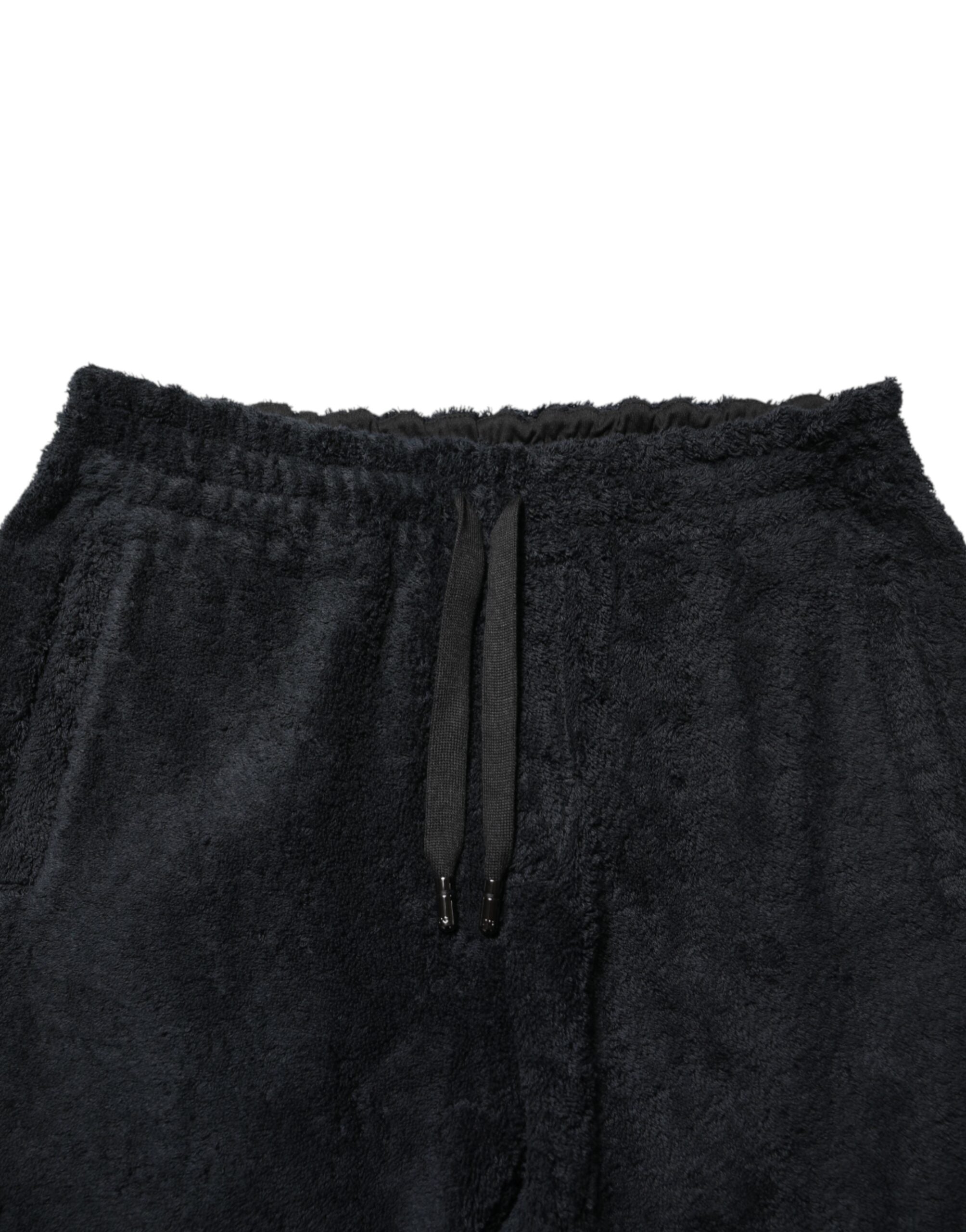 Dolce & Gabbana Schwarze Baumwolle Logo Herren Jogger Sweatpants Hose