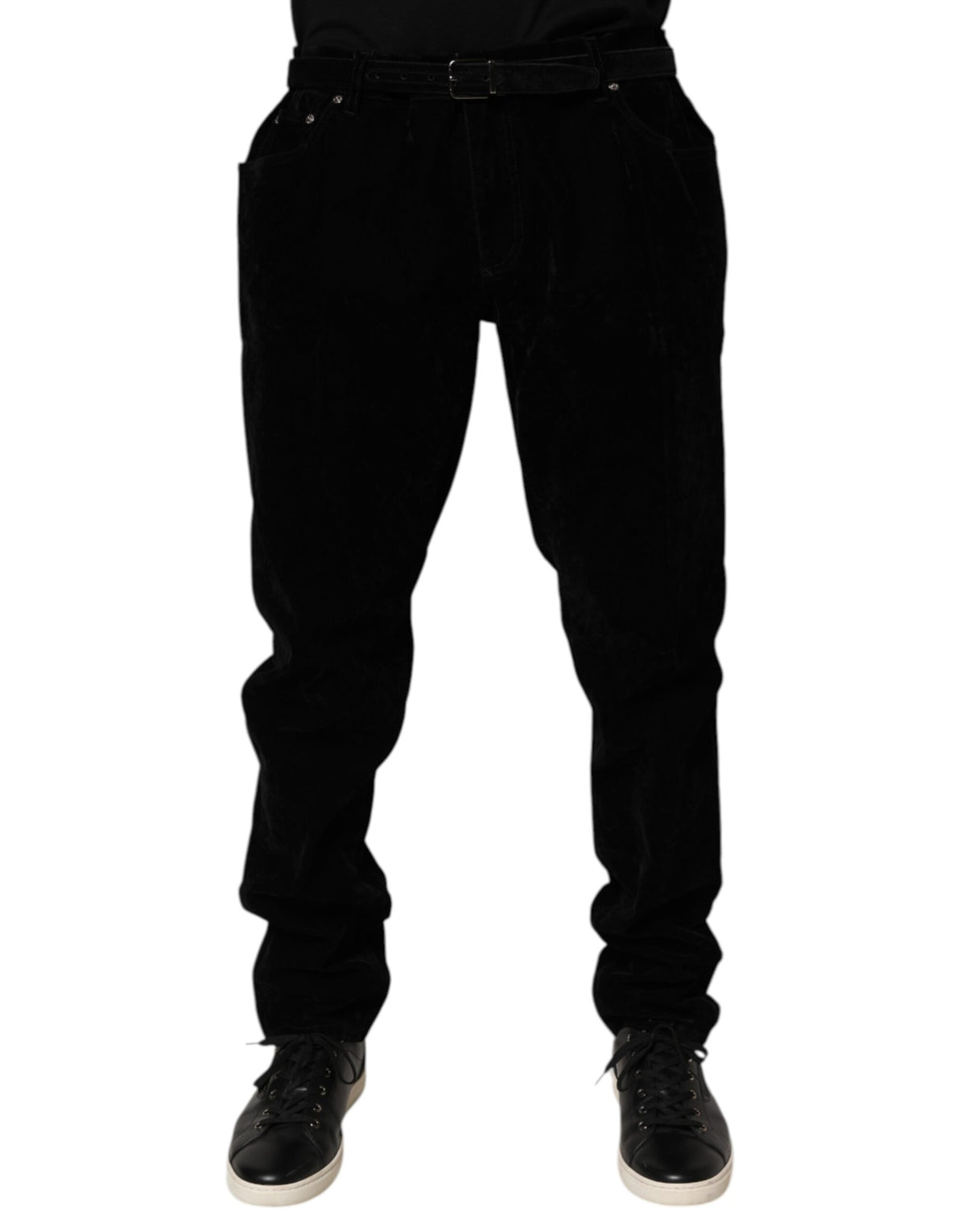Dolce & Gabbana Schwarze Slim Fit Jeans aus Baumwolle