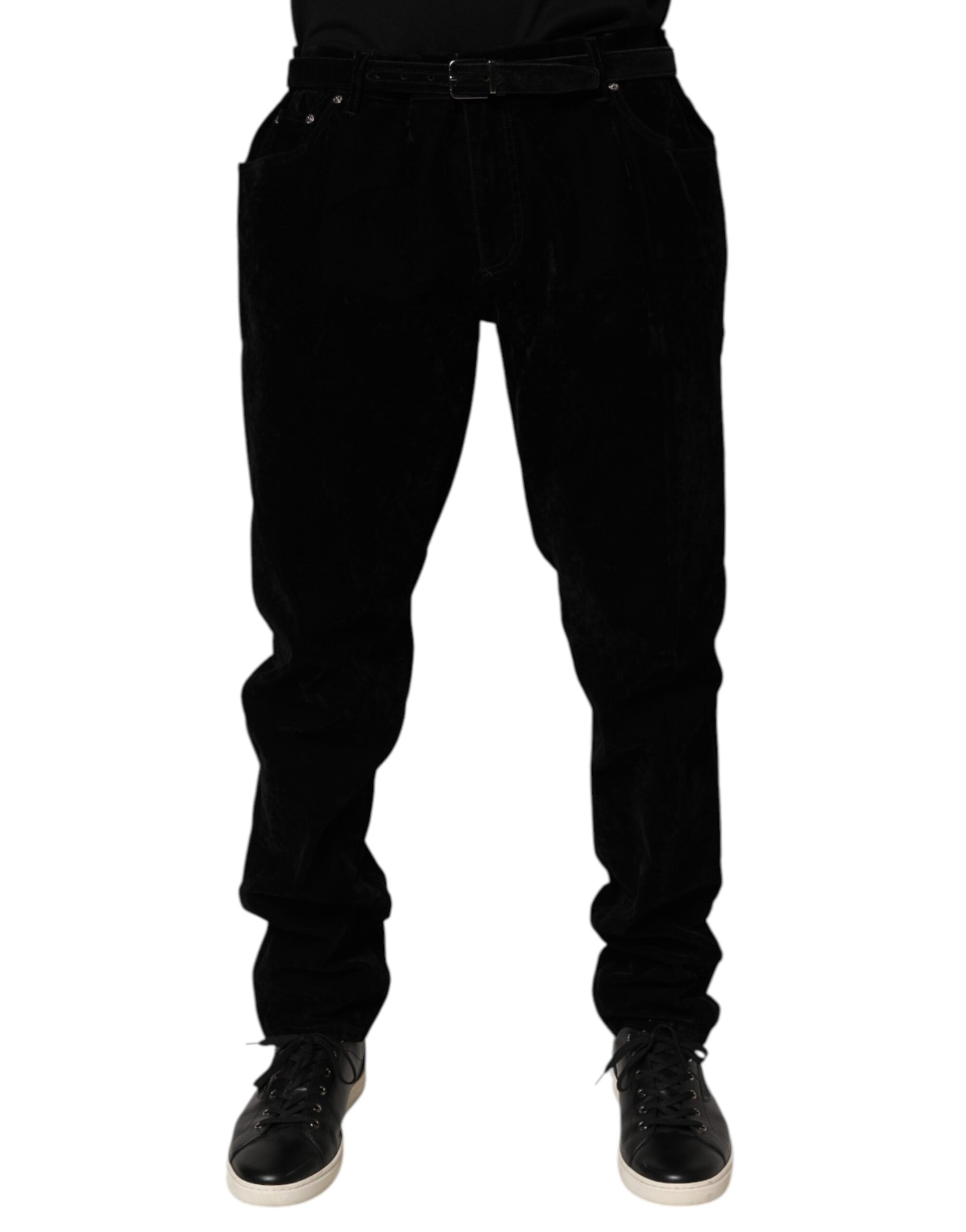 Dolce & Gabbana Schwarze Slim Fit Jeans aus Baumwolle