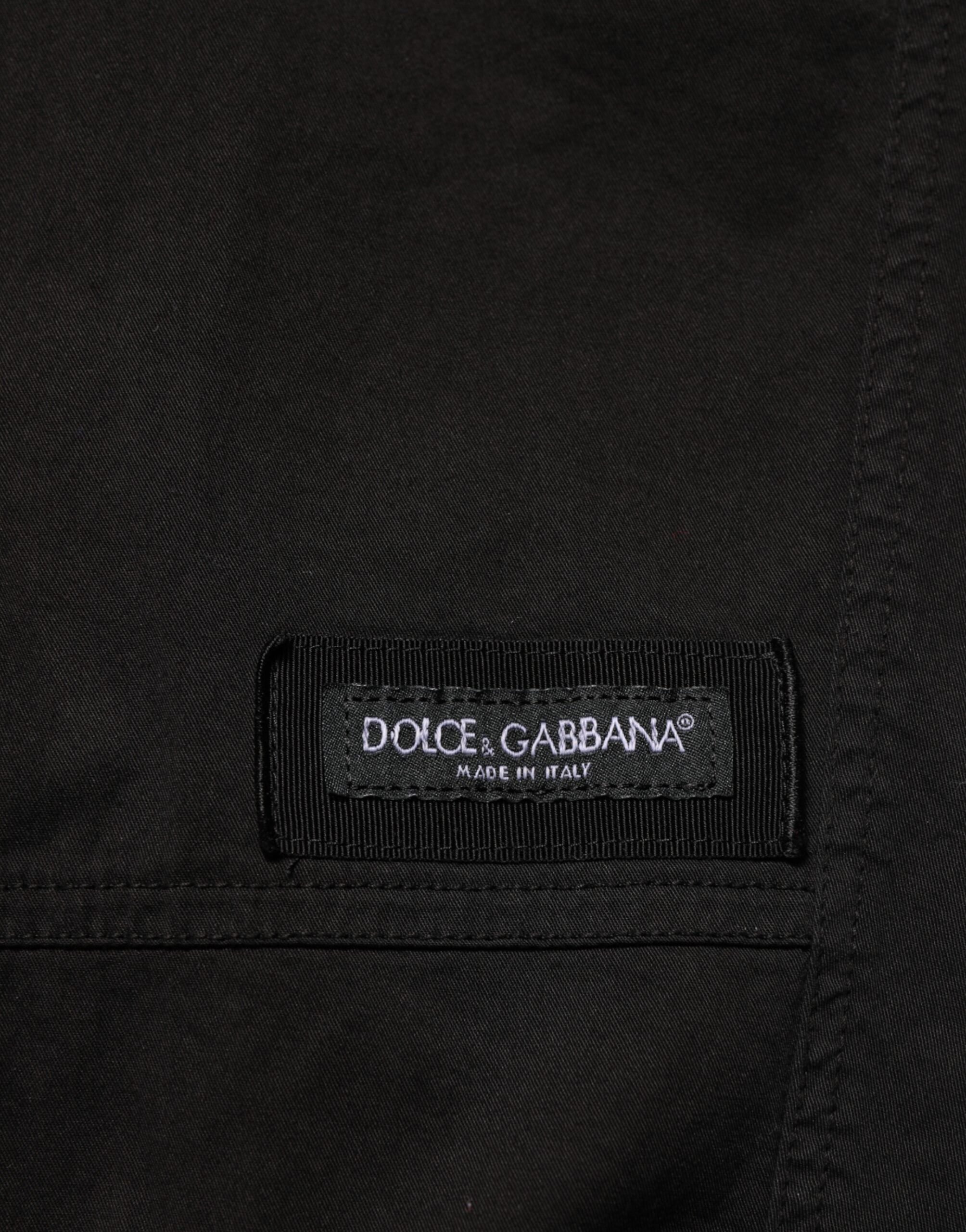 Dolce & Gabbana Schwarze Baumwoll-Cargo-Jogger-Sweatpants