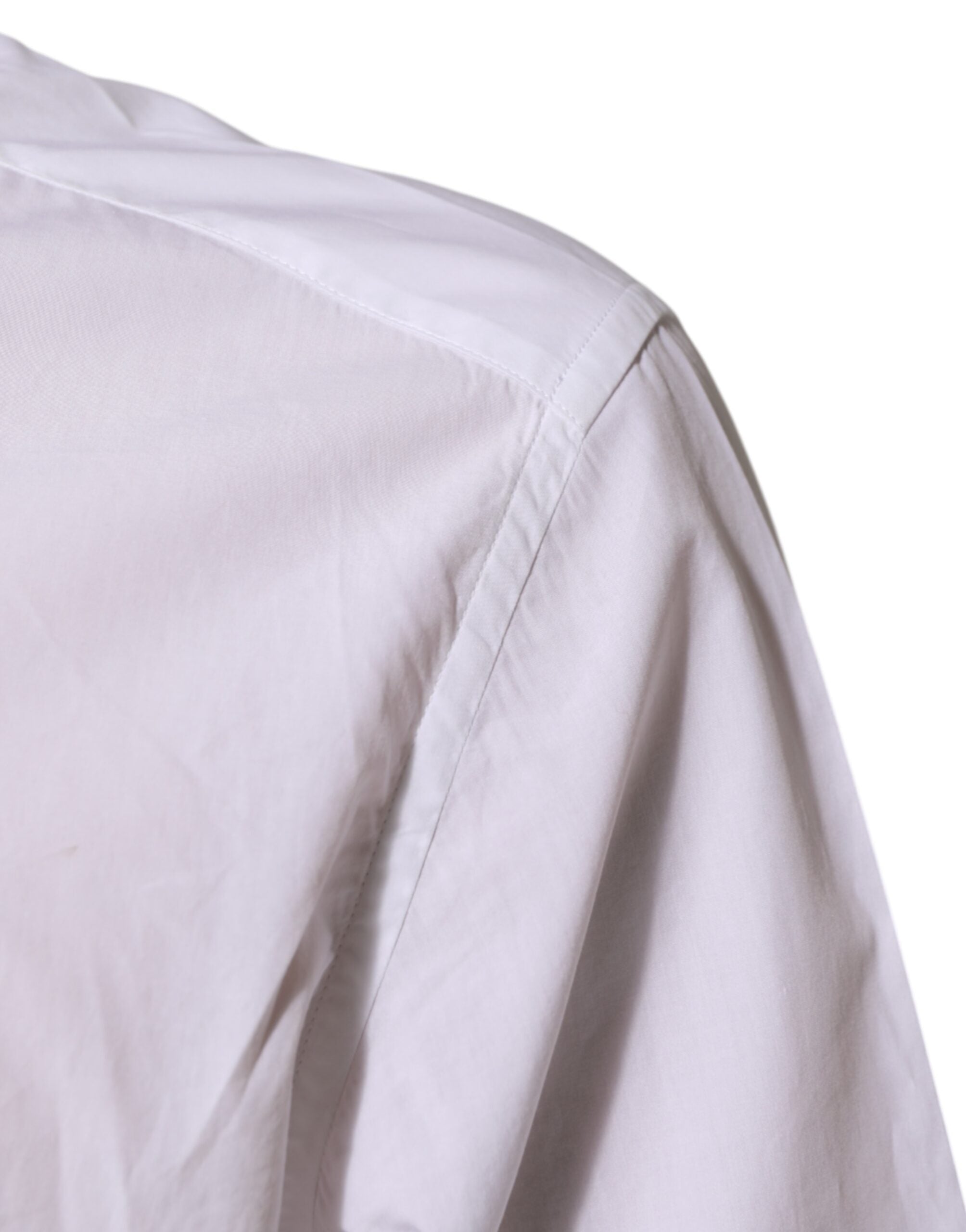 Dolce & Gabbana Weißes Baumwoll-MARTINI Herren Hemd Formelle Kleidung