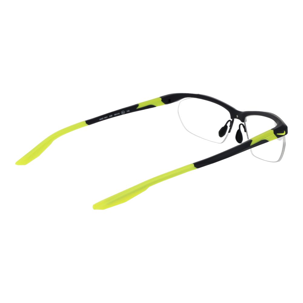 Nike Brillengestell aus grauem Edelstahl
