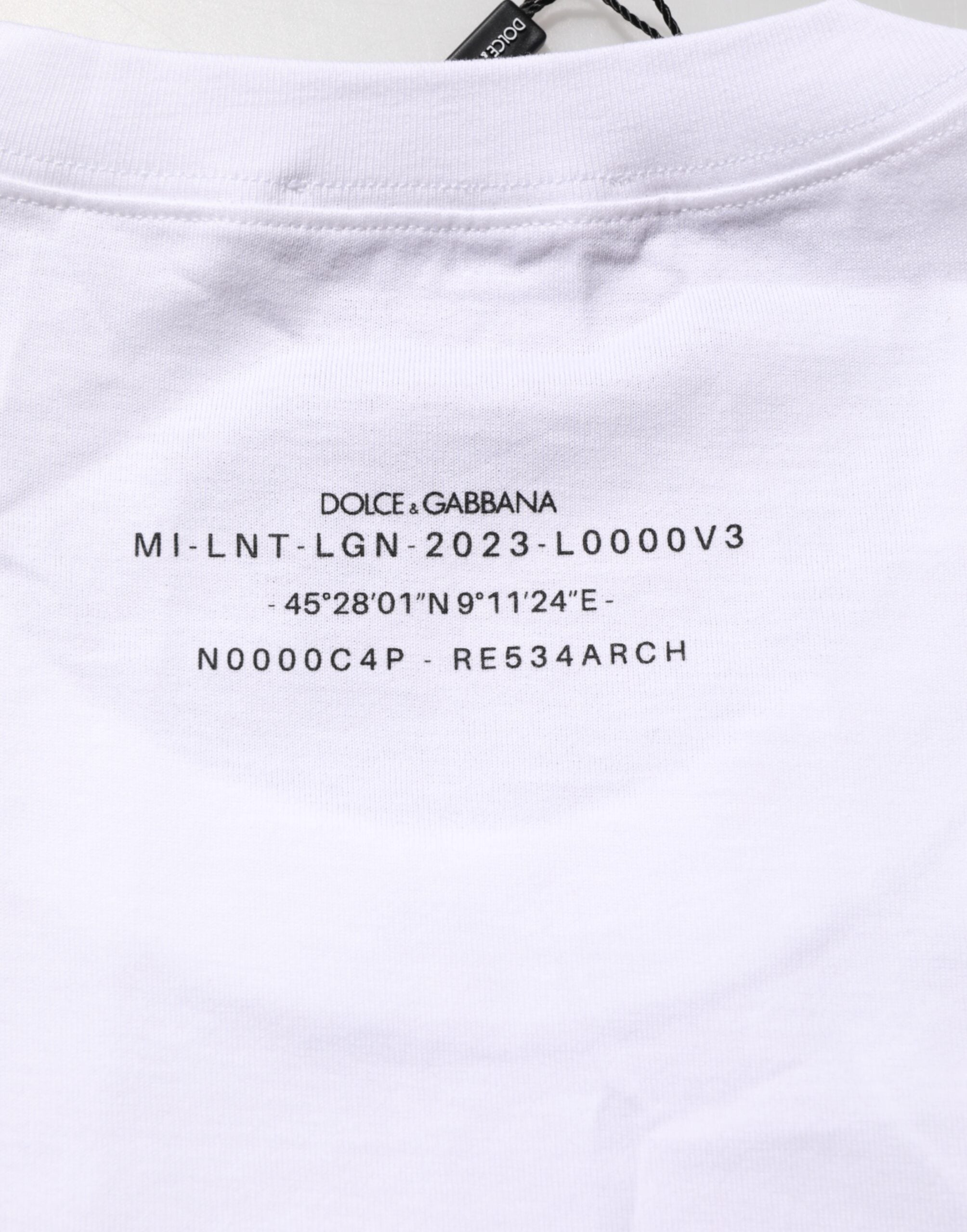 Dolce & Gabbana Wit Katoenen Mouwloze Bedrukte Tanktop