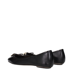 Chloé Black Leather Ballet Flats