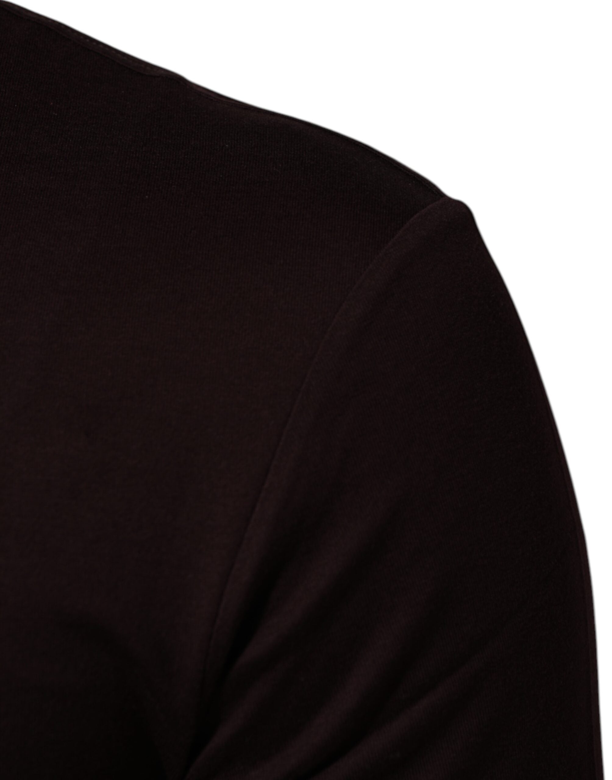 Dolce & Gabbana Braunes Baumwoll-T-Shirt mit Rundhalsausschnitt und Logo-Plakette