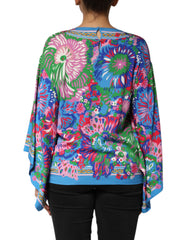 Dolce & Gabbana Tunikabluse mit mehrfarbigem Blumenmuster