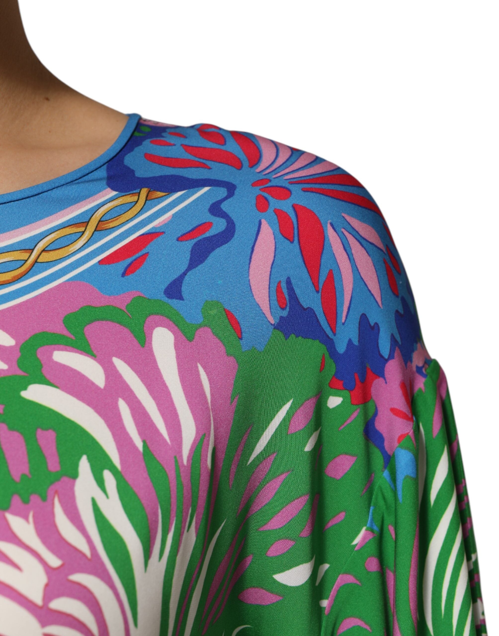 Dolce & Gabbana Tunikabluse mit mehrfarbigem Blumenmuster
