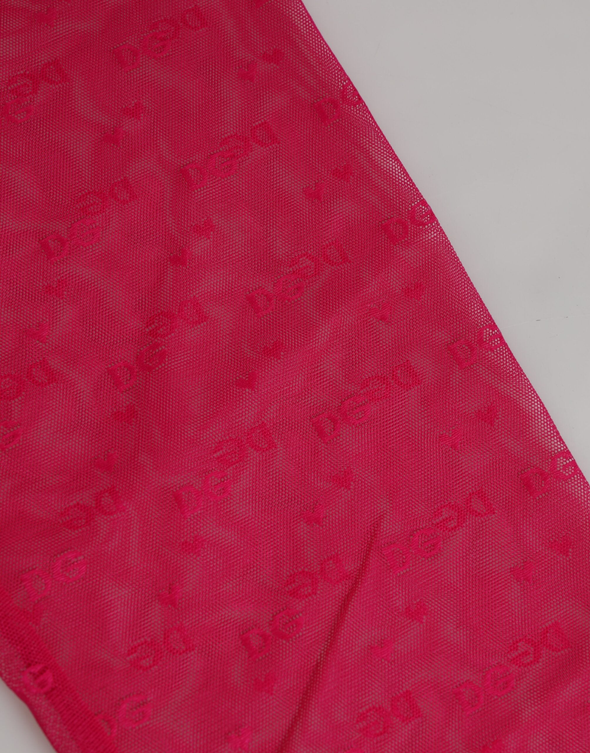 Dolce & Gabbana Fuchsia Logo Spitze Enge Midi Hose Unterwäsche