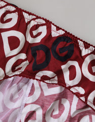 Dolce & Gabbana Bordeaux DG Logo Slip Bottom Unterwäsche