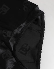 Dolce & Gabbana Black Silk Stretch High Waist Girdle Underwear