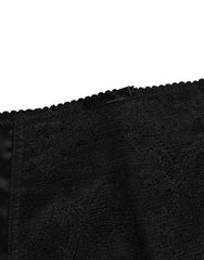 Dolce & Gabbana Black Silk Stretch Slip Cycling Women Underwear
