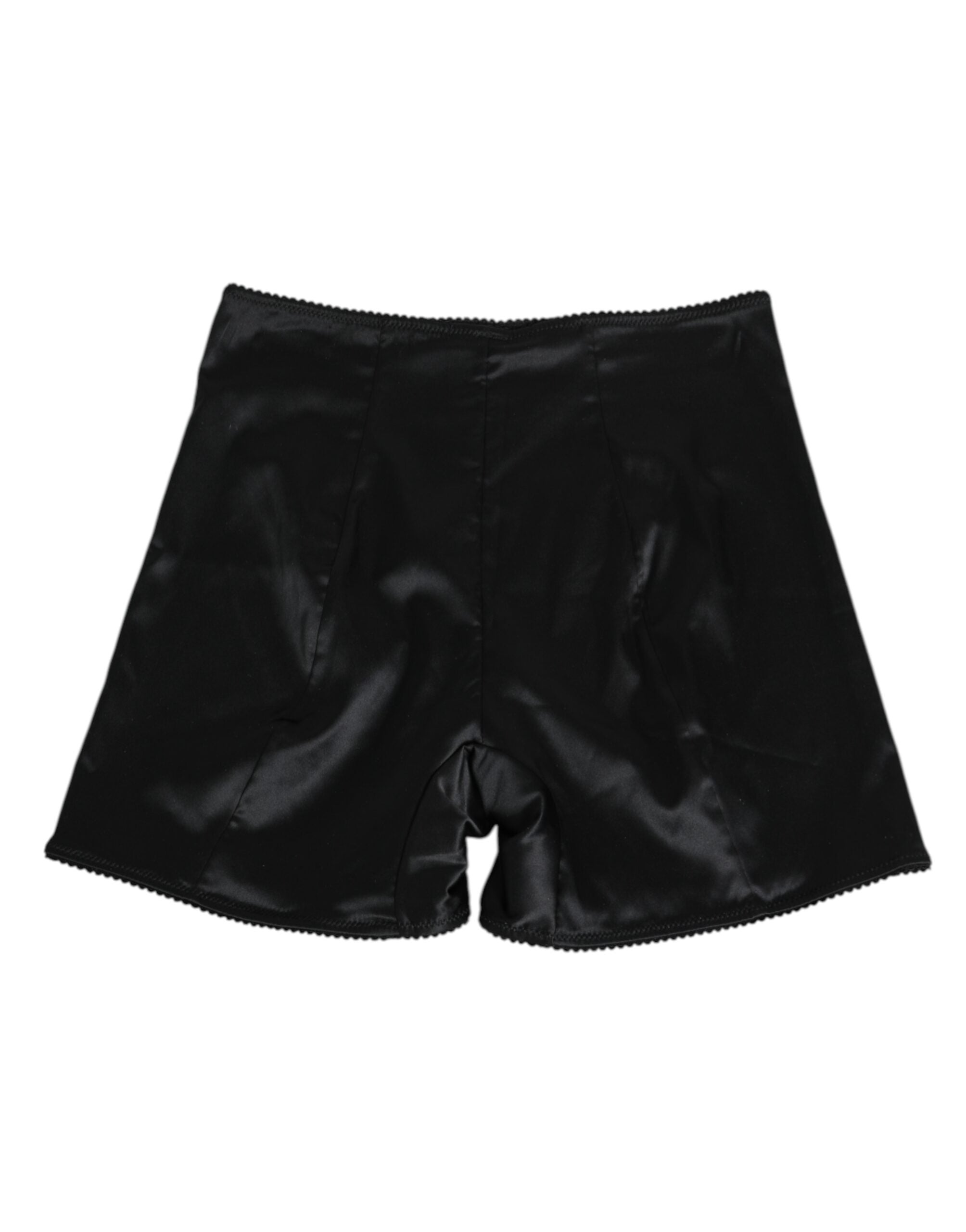 Dolce & Gabbana Black Silk Stretch Slip Cycling Women Underwear