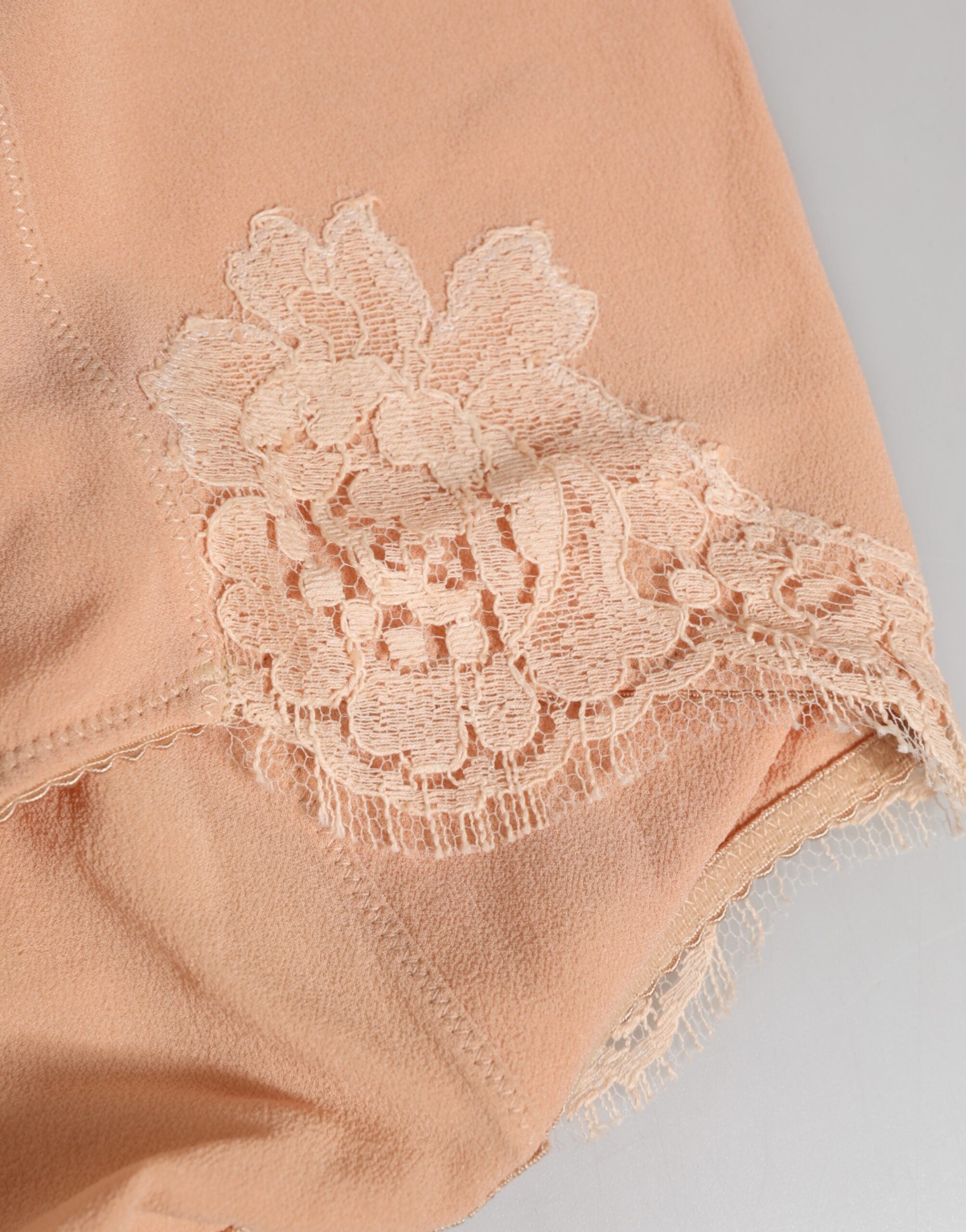 Dolce & Gabbana Beige Seide Stretch High Waist Mieder Unterwäsche