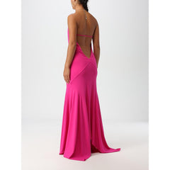 The Attico Fuchsia Jersey Cocktail Dress